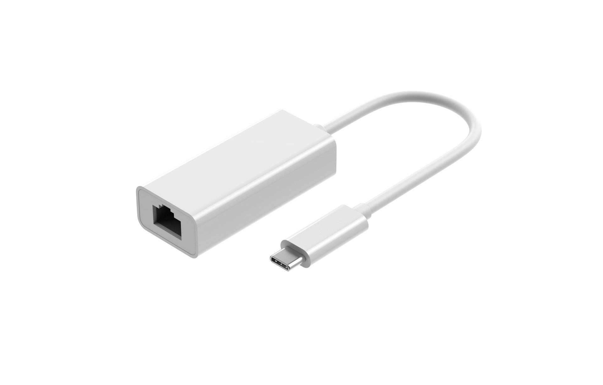 USB-C TO GIGABIT ADAPTER/USB 3.0 - WHITE - 0.15M