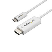 1M USB C TO HDMI CABLE - WHITE/.