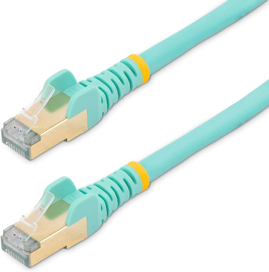 PATCH CABLE CAT6A 3M AQUA/STP 10GBIT/S M/M SNAGLESS