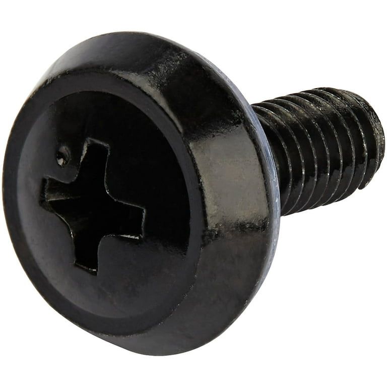 10-32 RACK SCREWS AND NUTS/- 50 PACK - BLACK