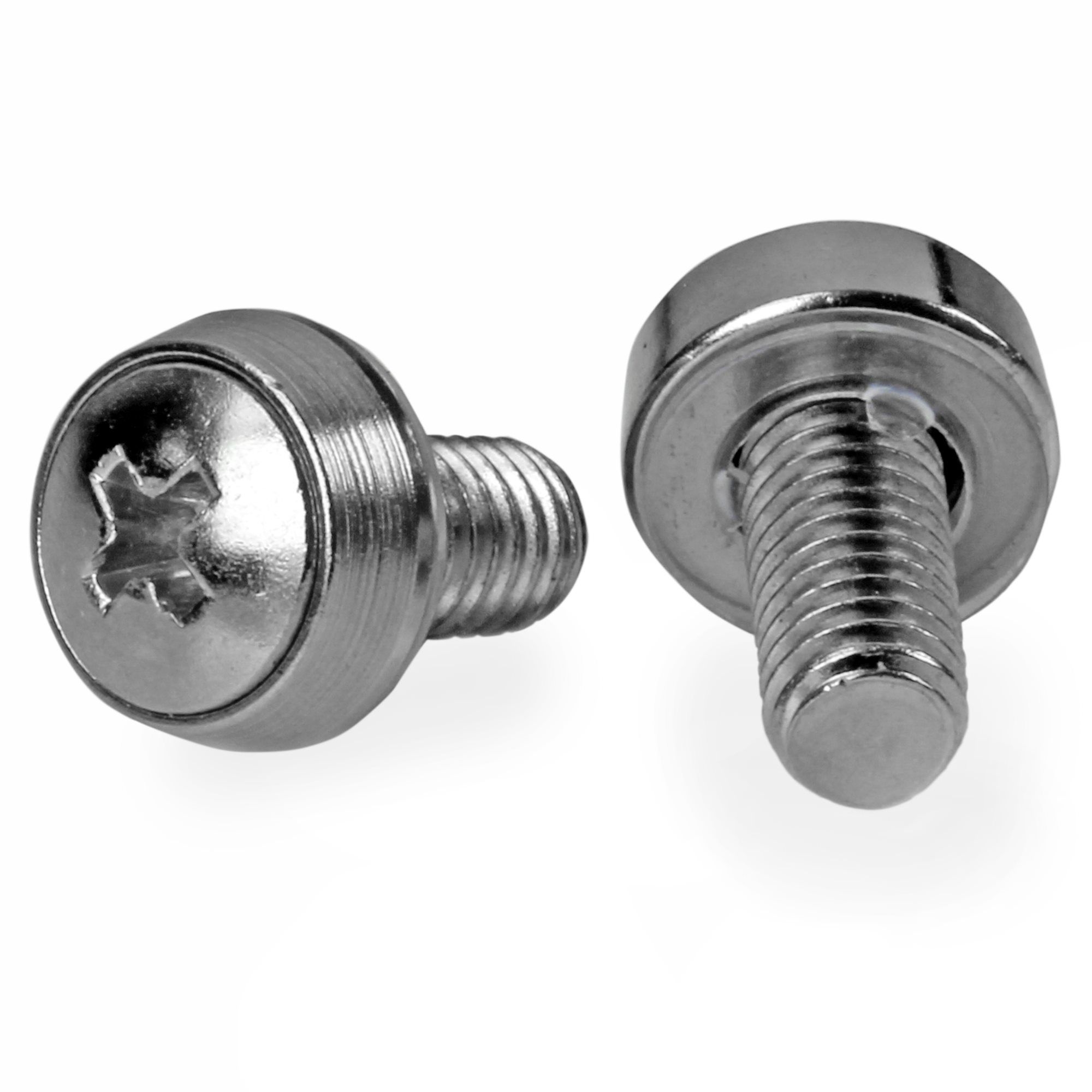 12-24 RACK SCREWS - 50 PACK/50 PACK - NICKEL-PLATED