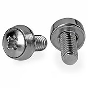 12-24 RACK SCREWS - 50 PACK/50 PACK - NICKEL-PLATED