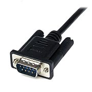 2M BLACK DB9 NULL MODEM CABLE/.