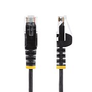 CAT6 CABLE - 3 M - BLACK/SNAGLESS - 28 AWG COPPER WIRE