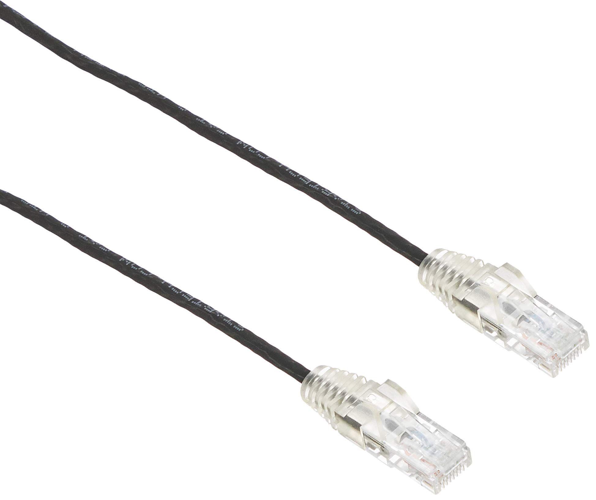 1.5 M CAT6 CABLE - BLACK/SNAGLESS - 24 AWG COPPER WIRE
