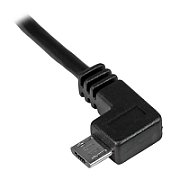 0.5M ANGLED MICRO USB CABLE/CHARGE + SYNC CABLE - 24 AWG