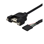 PANEL MOUNT USB CABLE A/HEADER/.