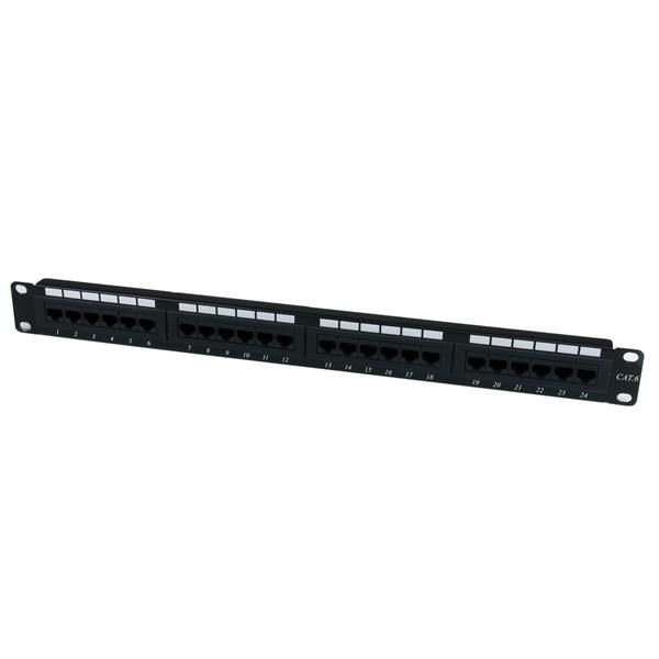 24 PORT 1U CAT6 PATCH PANEL/.