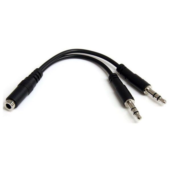 3.5MM 3 PIN HEADSET SPLITTER/HEADSET SPLITTER ADAPTER - F/M