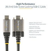 3FT SIDE SCREW LOCKING USB C/.