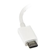 5 WHITE MICRO USB OTG CABLE/.