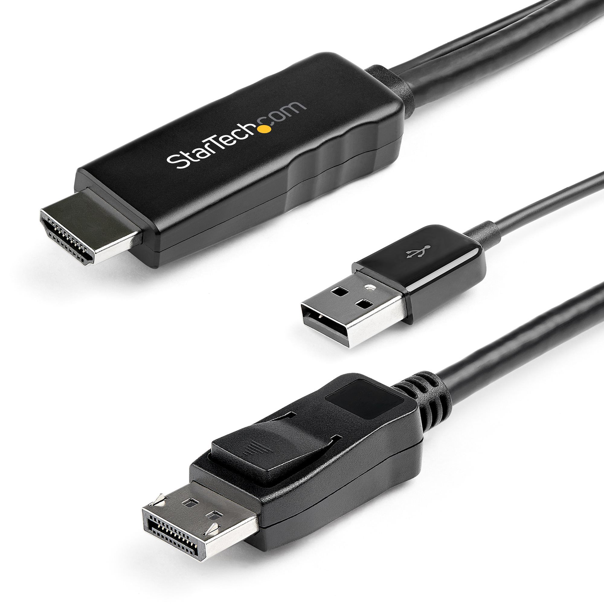 4K HDMI TO DISPLAYPORT CABLE/4K 30HZ - USB-POWERED