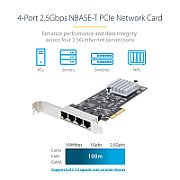 PR42GI-NETWORK-CARD/4-PORT 2.5G PCIE NETWORK CARD