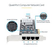 PR42GI-NETWORK-CARD/4-PORT 2.5G PCIE NETWORK CARD