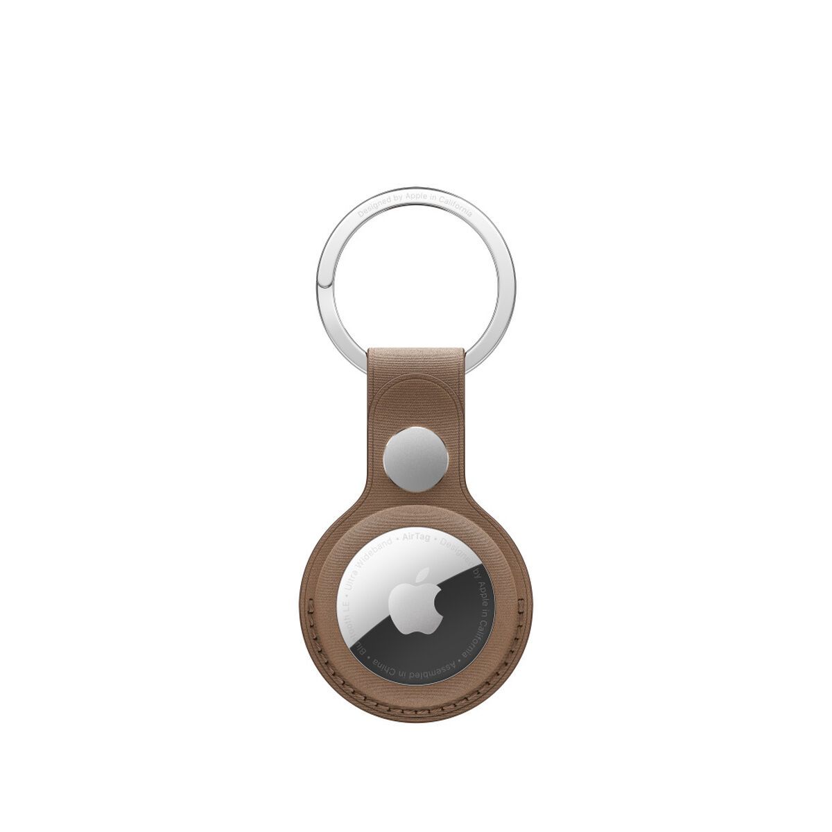 AIRTAG FINEWOVEN KEY RING/TAUPE