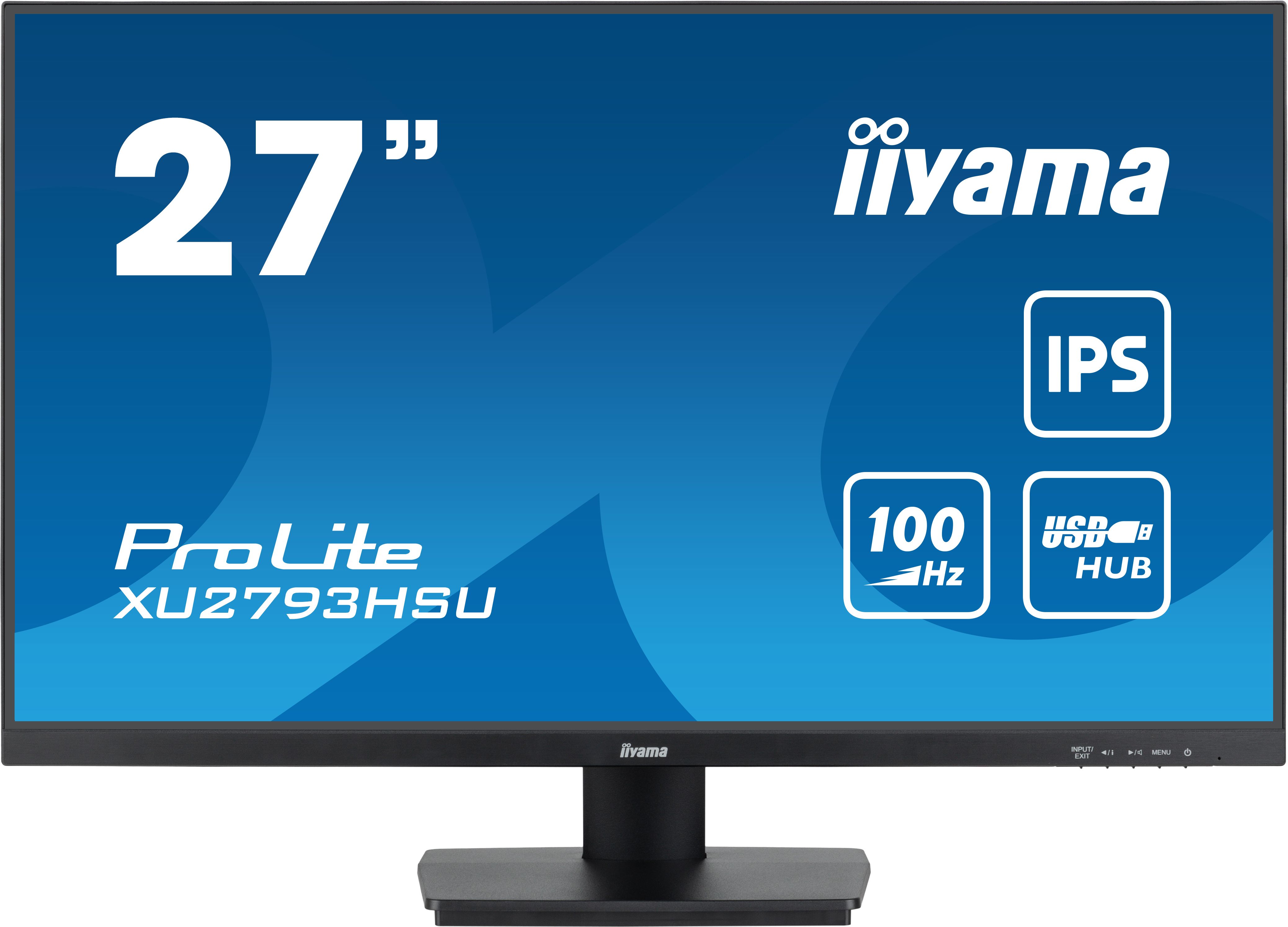 Monitor 27 inch LED IIyama ProLite XU2793HSU-B6 1920 x 1080 pixeli, 100 Hz, 1 ms, Negru