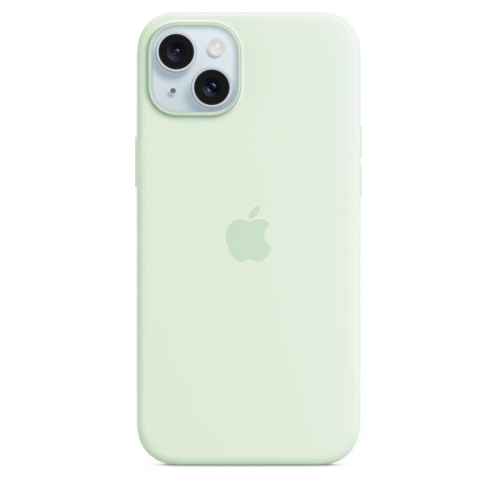 IPHONE 15 PLUS SILICONE CASE/WITH MAGSAFE SOFT MINT