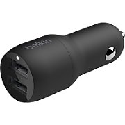 BELKIN CAR CHARGER/DUAL USB-A 24W BLACK