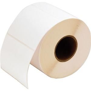 LABEL, PAPER, 55X38MM DIRECT THERMAL, Z-PERFORM 1000D, UNCOATED, PERMANENT ADHESIVE, 19MM CORE