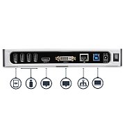 USB 3.0 DUAL MONITOR DOCK/HDMI AND DVI / VGA - USB 3.0