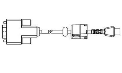 KIT ACC QLn/ZQ6 Serial Cable, 6' (with strain relief) PC-DB9