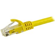 1.5 M CAT6 CABLE - YELLOW/SNAGLESS - 24 AWG COPPER WIRE