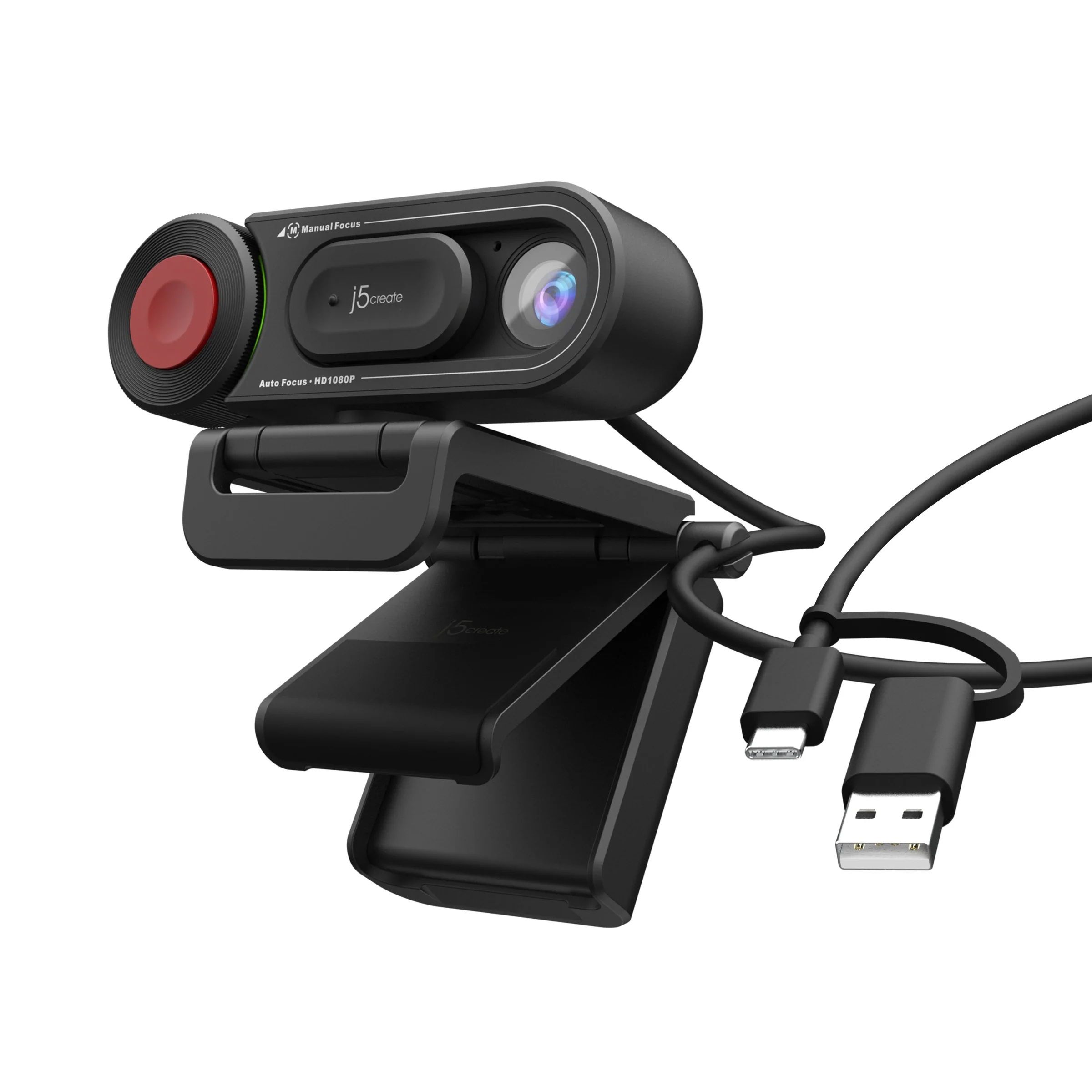 HD WEBCAM WITH AUTO MANUAL/FOCUS SWITCH BLACK