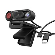 HD WEBCAM WITH AUTO MANUAL/FOCUS SWITCH BLACK