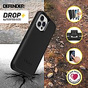 OTTERBOX DEFENDER IPHONE 12 //IPHONE 12 PRO BLACK