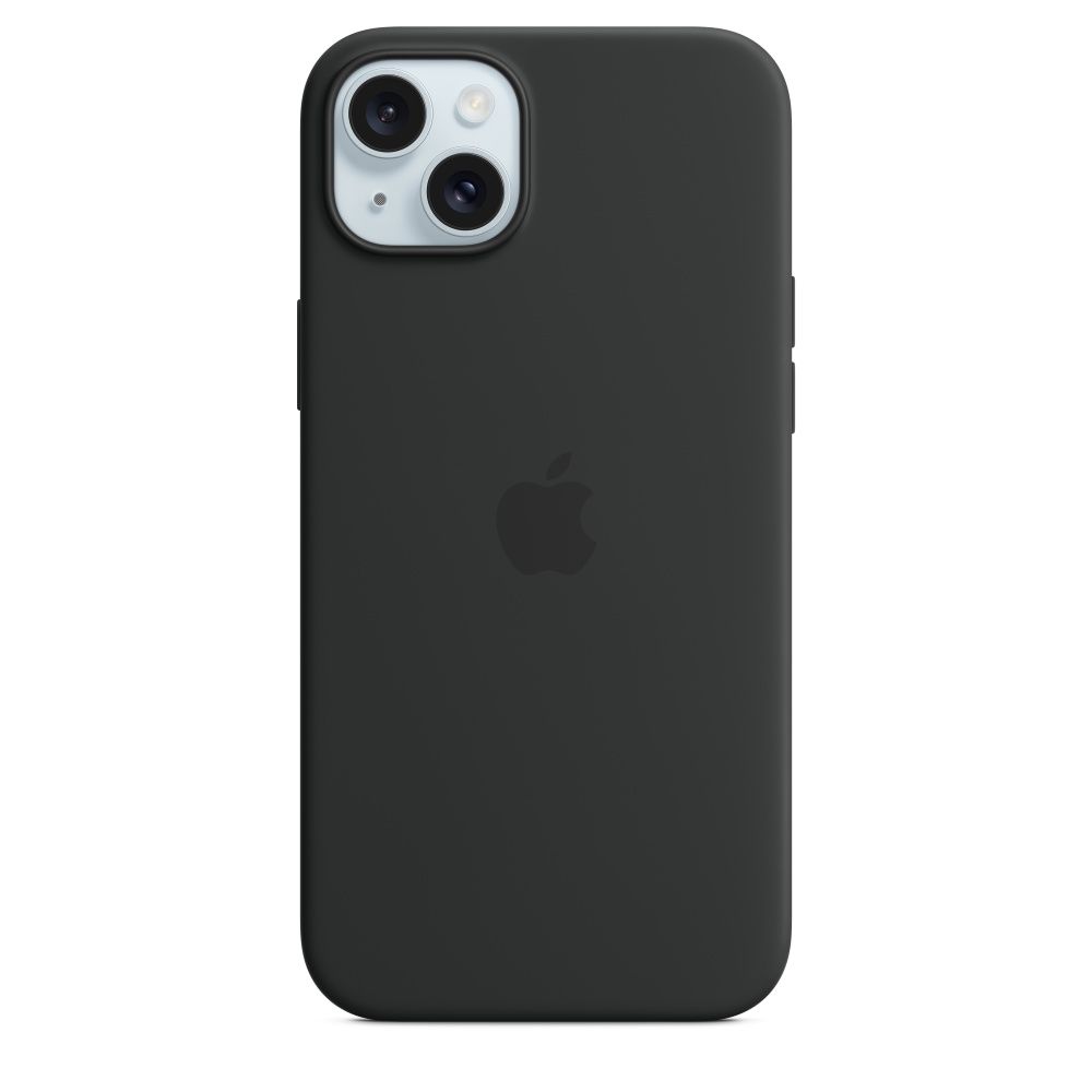 IPHONE 15 PLUS SILICONE CASE/WITH MAGSAFE - BLACK
