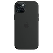 IPHONE 15 PLUS SILICONE CASE/WITH MAGSAFE - BLACK