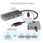 3-PORT DISPLAYPORT MST HUB/.