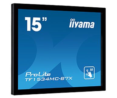 Monitor 15 inch LED IIyama TF1534MC-B7X 1920 x 1080 pixeli, 60 Hz, 8 ms, Negru