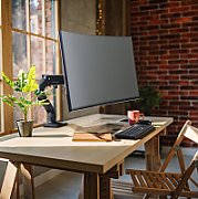 HX DESK MONITOR ARM MBK/42IN 9-19KG TILT 75 MIS-D 10Y W