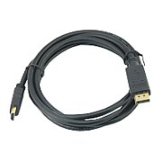 1M DP HDMI CABLE M-M BLACK/M/M GOLD FULL HD
