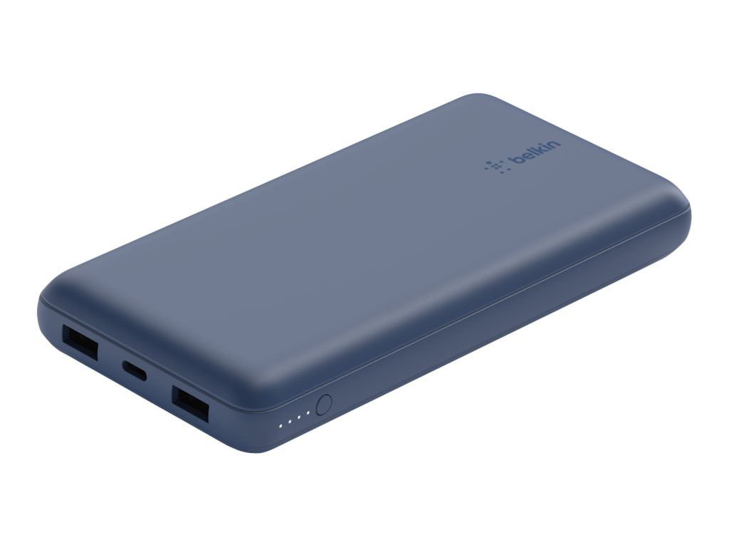 POWERBANK 20.000MAH 15W/USB-A UND USB-C ANSCHLUSS BLAU