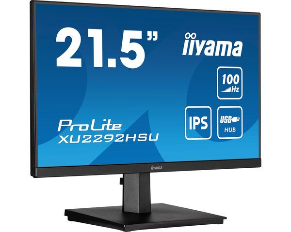 Monitor 21.5 inch LED IIyama ProLite XU2292HSU-B6 1920 x 1080 pixeli, 100 Hz, 0.4 ms, Negru