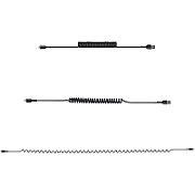 USB TO LIGHTNING CABLE - 1M/(3.3FT) COILED CABLE BLACK