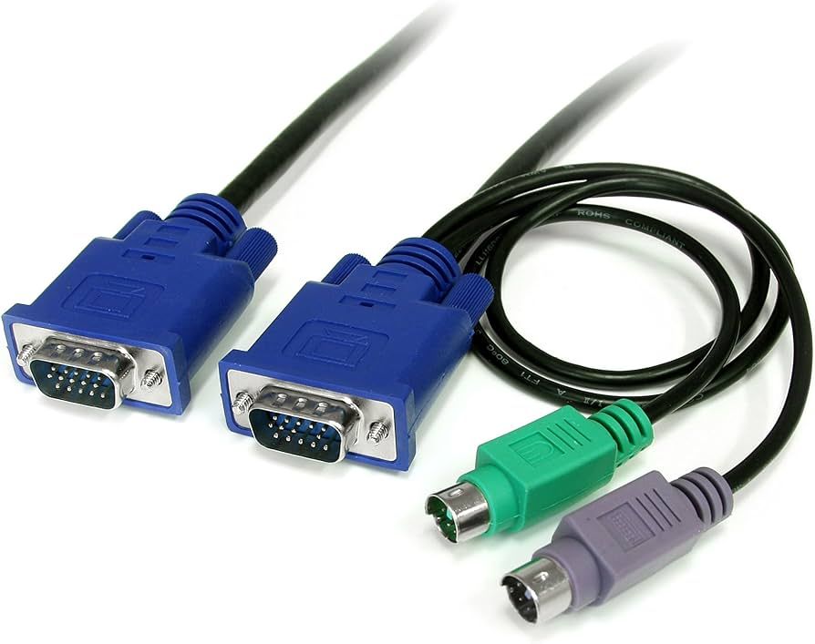 6 FT 3-IN-1 PS/2 KVM CABLE/.