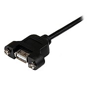 2FT PANEL MOUNT USB CABLE A-A/.