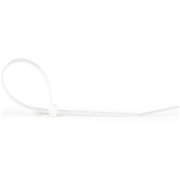 100 PACK 10 CABLE TIES -WHITE/NYLON ZIP TIE WRAPS UL TAA