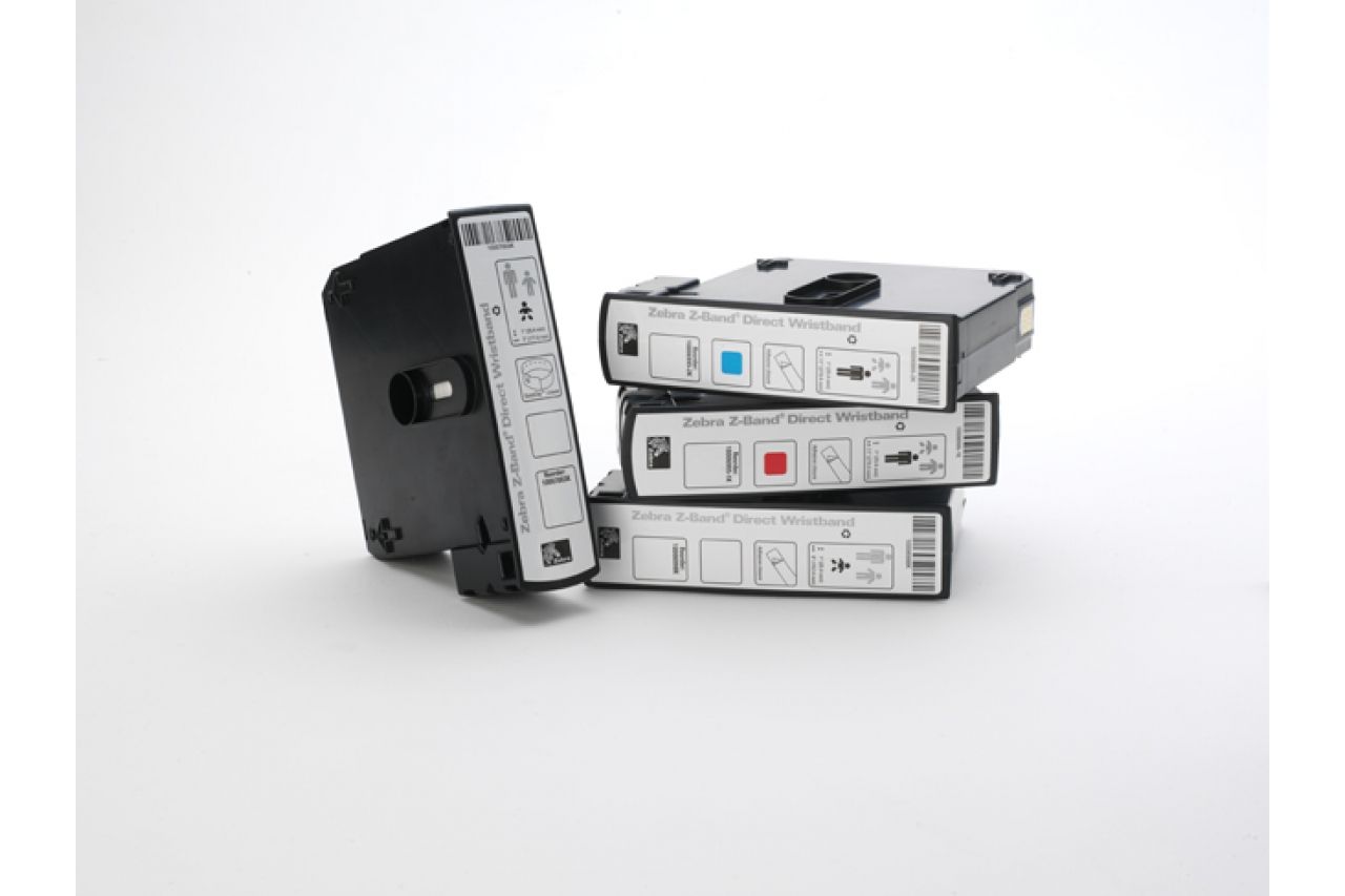 Wristband, Polypropylene, 1x7in (25.4x177.8mm) DT, Z-Band Direct, Coated, Permanent Adhesive, 1in (25.4mm) core, 300/roll, 6/box