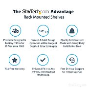 SERVER RACK SHELF 1U STEEL/482.6X44.5X254MM