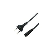 Figure-of-8 EURO power cable  2-pole, black