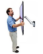 INTERACTIVE TV ARM WALLMOUNT/30-55IN 8-18KG MIS-E/F POLISHED