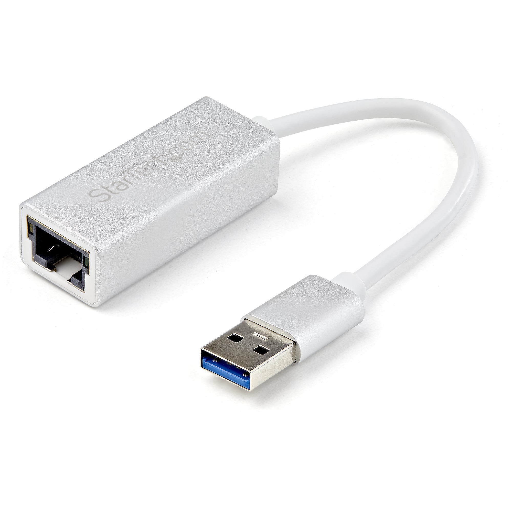 USB 3.0 NETWORK ADAPTER-SILVER/ALUMINUM DESIGN SILVER FINISH