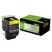 Cartus toner Lexmark 80C2SYE ,Galben ,2000 pagini ,Original (80C2SYE) 