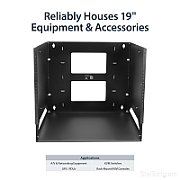 8U WALL-MOUNT RACK WITH SHELF/.