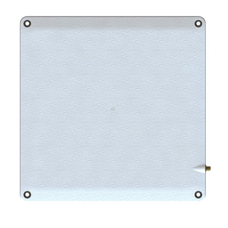 SLIM IP67-RATED RFID ANTENNA FOR INDOOR/OUTDOOR USE, VESA STUDDED MOUNT, ETSI FREQ., SIZE: 9.8  X 9.8 