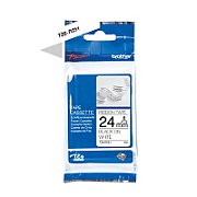 TZE-R251 TAPE 24MM/WHITE ON BLACK